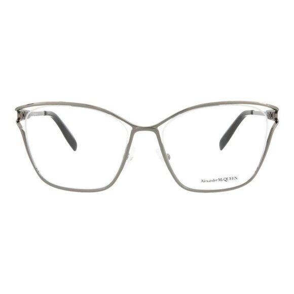 Alexander McQueen Womens Cat Eye Ruthenium Ruthenium Transparent Fashion - Picture 2 of 4